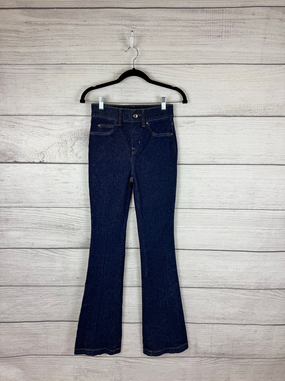 Spanx Women's Mid-Rise Flare Pull On Jeans Size XS